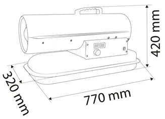 Neo Nagrzewnica olejowa 20kW 19l 90-080 - 7