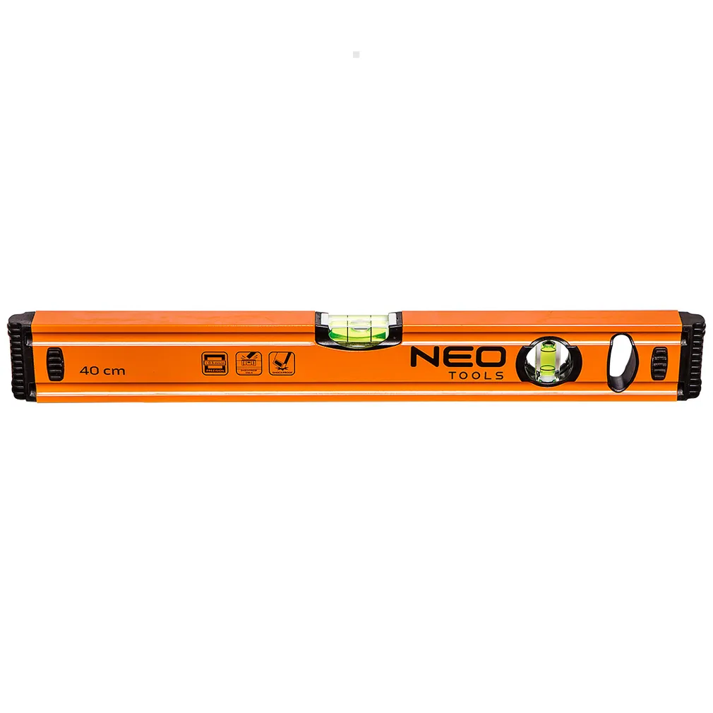 Neo Poziomnica aluminiowa 40 cm, 2 libelle 71-061