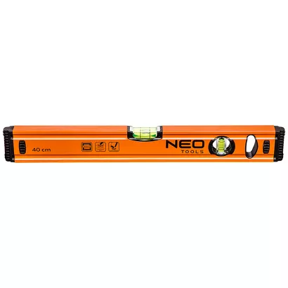 Neo Poziomnica aluminiowa 40 cm, 2 libelle 71-061