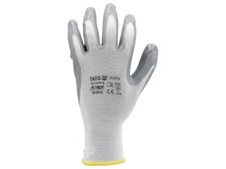 Yato Rękawice robocze nylon/nitryl białe rozm. 9 YT-74739  PROMOCJA - 2