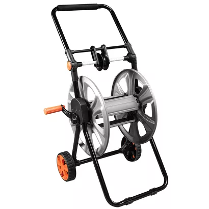 Neo Wózek na wąż ogrodowy metalowy do 60 m 1/2" z prowadnicą 15-792