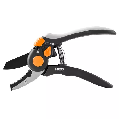 Neo Sekator kowadełkowy 200 mm, zakres do 18 mm, regulowany rozstaw 15-203