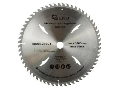 Geko Tarcza do cięcia drewna 400x32mm 60z. G00161 