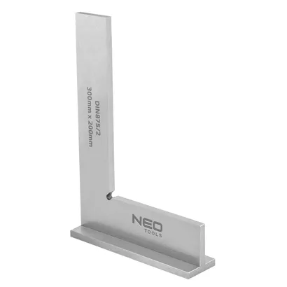 NEO Tools Kątownik stalowy z podstawą DIN875/2 300x200 mm 72-035