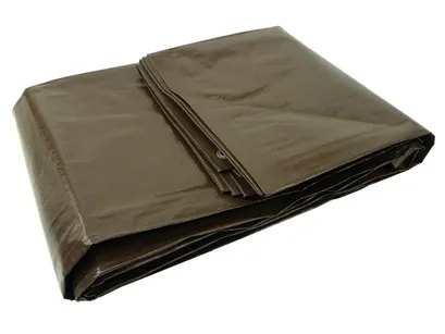 Geko Plandeka wodoodporna 3x3m brązowa 200G G70710 