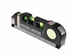 Geko Poziomica laserowa budowlana z miarką 2,5m G03310