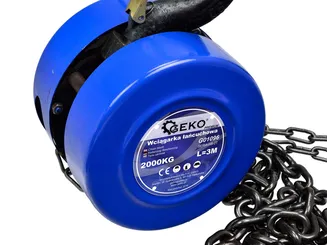 Geko Wciągarka łańcuchowa 2000kg x 3,0m G01096  - 2