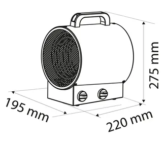 Neo Nagrzewnica elektryczna 3kW przemysłowa 90-066 - 6