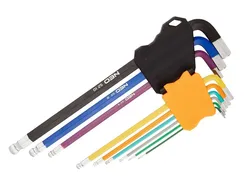 Neo Klucze imbusowe hex z kulką 10 szt. 09-512