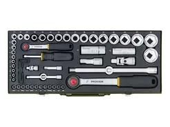 Proxxon Klucze nasadowe 1/4", 1/2" 55 szt. 23040