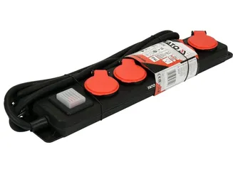 Yato Przedłużacz listwa zasilająca 5 gniazd z/u, 3 m YT-81242 - 3