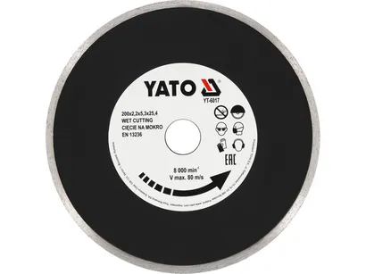 Yato Tarcza diamentowa pełna 200mm EN do ceramiki YT-6017