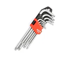 Yato Klucze imbusowe torx z otworem 9szt. T10-T50 YT-0511