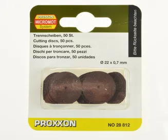 Proxxon Tarcze tnące do metalu korundowe 22 mm 50 szt. 28812  - 3