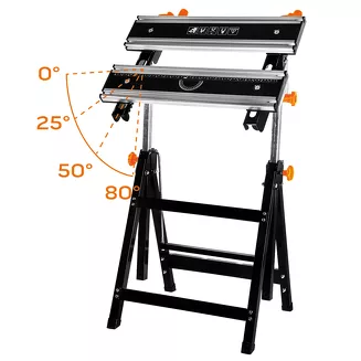 NEO Tools Stół warsztatowy regulowany aluminiowy 60x58x77–107 cm 44-700 - 6