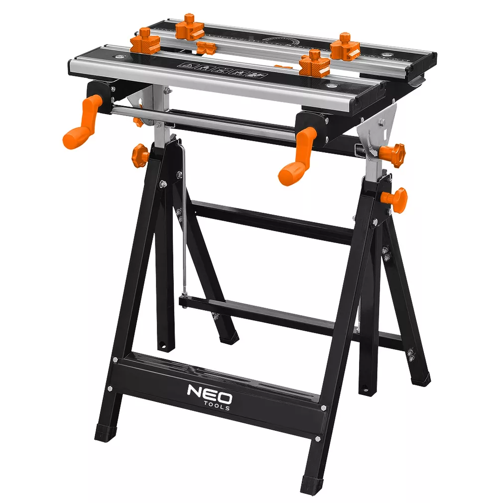 NEO Tools Stół warsztatowy regulowany aluminiowy 60x58x77–107 cm 44-700