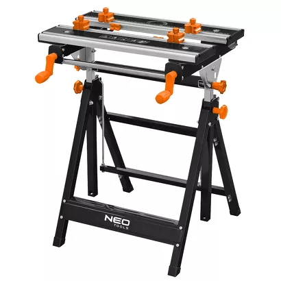 NEO Tools Stół warsztatowy regulowany aluminiowy 60x58x77–107 cm 44-700