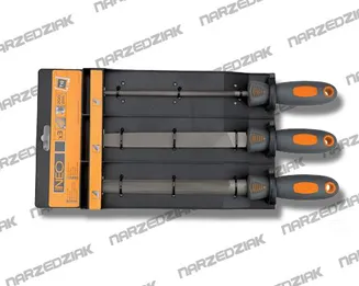 Neo Komplet pilników do metalu 3 szt.  37-605 - 2