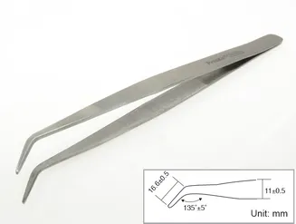 Proskit Penseta zagięta 175mm stal kwasoodporna 1-PK-106T  - 3