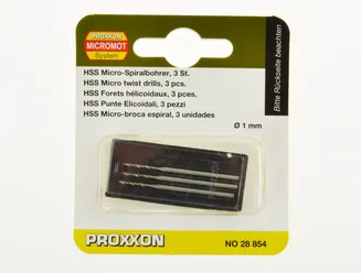 Proxxon Wiertło mini 1,0 mm stal HSS 3 szt. 28854 - 3