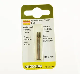 Proxxon Frez do drewna i metali cylindryczny 3 mm, wolframowo-wanadowy 2szt. 28722  - 3