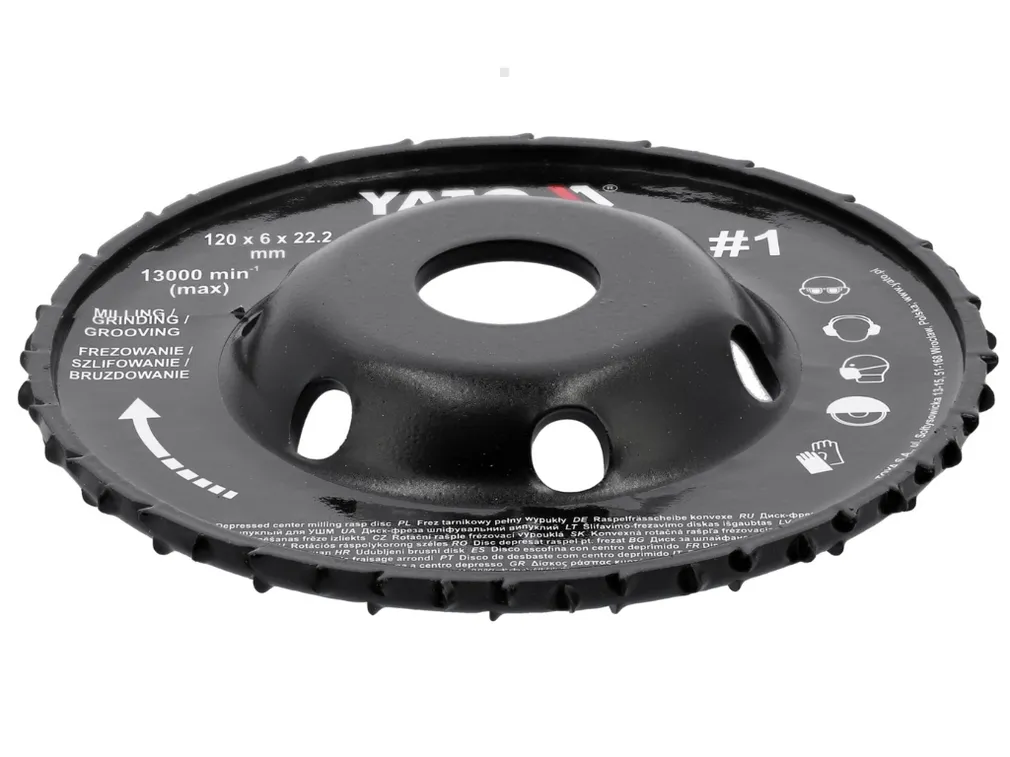 Yato Frez tarnik pełny wypukły 120x6 nr2 YT-59181