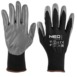 Neo Rękawice robocze, poliester pokryty ntrylemx, 4131X, rozmiar 9 97-647-9