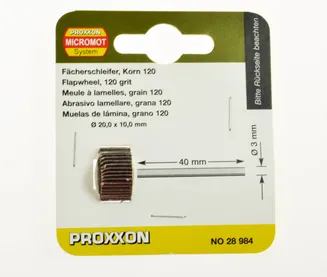 Proxxon Tarcza szlifierska listkowa na trzpieniu 20mm 28984  - 3