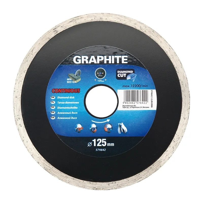 Graphite Tarcza diamentowa do cięcia Continious 180x2,5mm 57h644