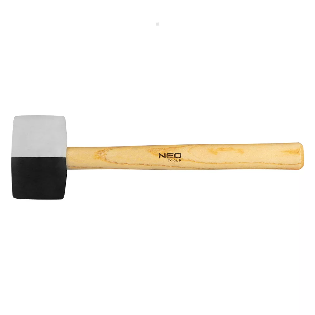 Neo Młotek gumowy 58 mm czarno-biała guma 450 g 25-067