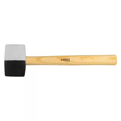 Neo Młotek gumowy 58 mm czarno-biała guma 450 g 25-067