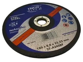 Incoflex Tarcza do szlifowania metalu Standard STAL M27 180 x 8,0mm A24SBF - 2