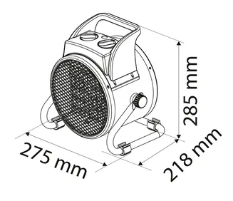 Neo Nagrzewnica elektryczna ceramiczna PTC 3kW 90-063 - 6