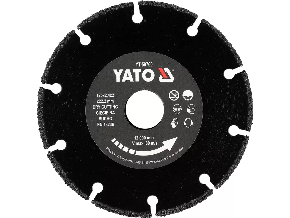 Yato Tarcza do drewna z nasypem HM 125 mm YT-59760
