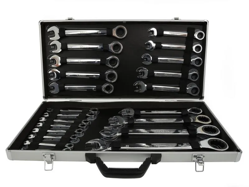 Geko Komplet kluczy z grzechotką 6-32mm 22szt. G10341