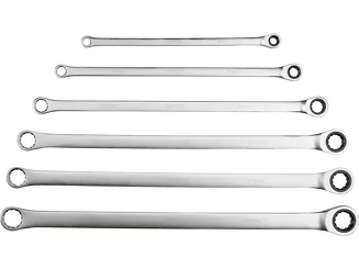 Yato Zestaw kluczy oczkowych długich z grzechotką 8-19 mm 6 szt. YT-50385 - 3