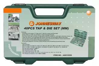 Jonnesway Zestaw 40szt. gwintowników i narzynek AG010256 - 3
