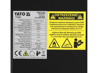 Yato Klimatyzator przenośny punktowy 3,5 kW YT-99451 - 12