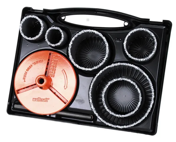 Wolfcraft Otwornice do betonu z nasypem wolframowym, komplet 5 szt. WF3464