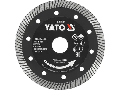 Yato Tarcza diamentowa turbo 125mm do gresu YT-59982