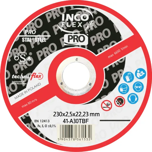 Incoflex Tarcza do cięcia stali PRO M41 230 x 2,5mm A30TBF