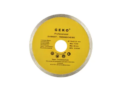 Geko Tarcza diamentowa do cięcia betonu pełna 115mm G00240