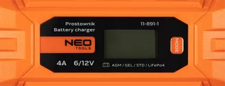 Neo prostownik automatyczny 4A 70W do akumulatorów kwasowych AGM GEL 11-891-1 - 5