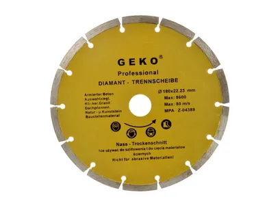 Geko Tarcza diamentowa do cięcia segmentowa 180x2mm G00252 