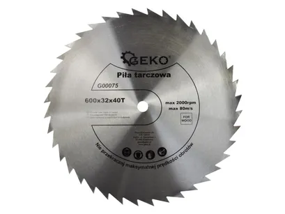 Geko Tarcza do cięcia drewna 600x32mm 40z. G00075 