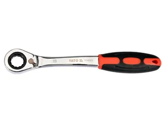 Yato Klucz oczkowy odgięty przelotowy z grzechotką 13 mm YT-02375 - 3