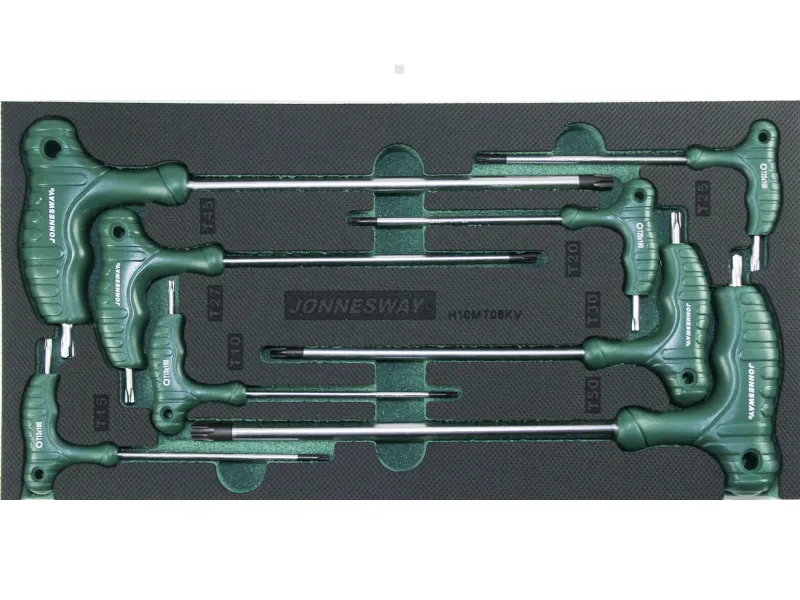 Jonnesway Komplet kluczy kątowych Torx we wkładce H10MT08KV 