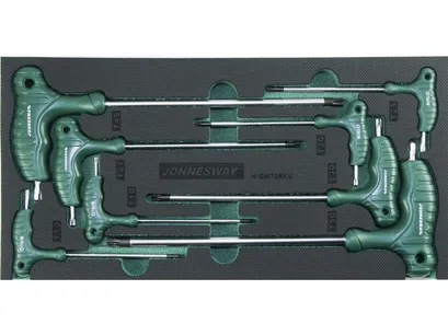 Jonnesway Komplet kluczy kątowych Torx we wkładce H10MT08KV 