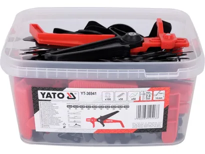 Yato System poziomowania Y2mm 100+50+50 + szczypce YT-36941