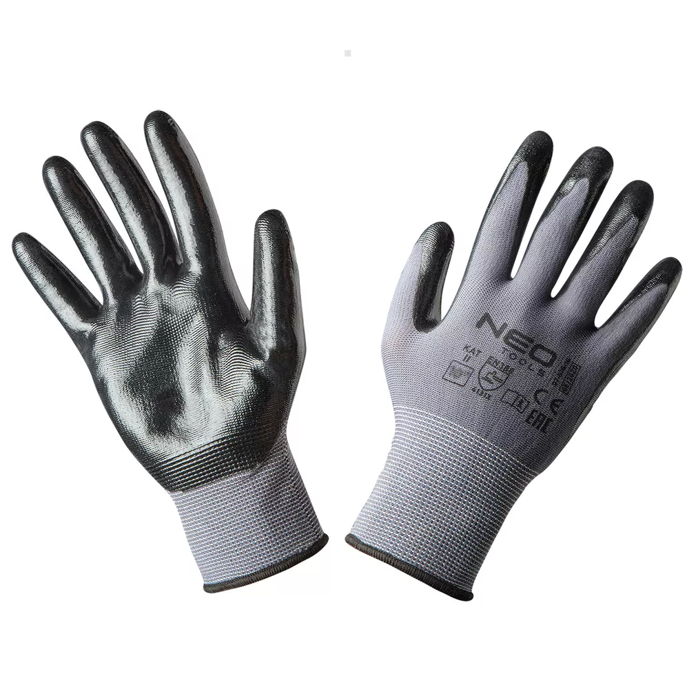 Neo Rękawice robocze, nylon pokryty nitrylem, 4131X, rozmiar 10 97-616-10